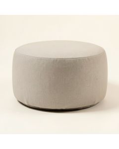 Aubrielle 20 '' Wide Round Pouf Ottoman (synthetic illustration; no displayed measurements)