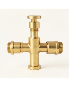 Solid Brass Pressure Balanced Complete Shower System With Rough-In Valve (synthetic illustration; no displayed measurements)