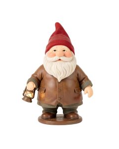 Edison With The Lighted Lantern Garden Gnome Statue