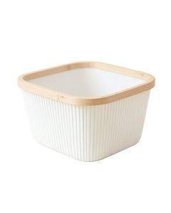 Summit Canyon Empty Storage Basket - White