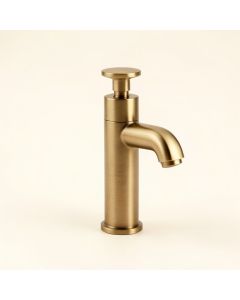 Restoration Mini Widespread Bathroom Sink Faucet With Brass Pop-Up (synthetic illustration; no displayed measurements)