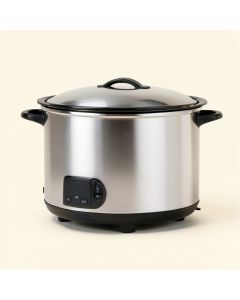 Crock-Pot 4 Qt . Cook And Carry Slow Cooker Stainless Steel (synthetic illustration; no displayed measurements)
