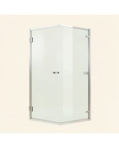 66 '' X 57 '' Bypass Semi-Frameless Tub Door (synthetic illustration; no displayed measurements)