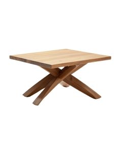 Narron Solid Wood Cross Legs Coffee Table (synthetic illustration; no displayed measurements)