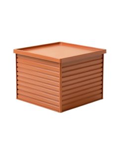 Aspen Canyon Closed Outdoor Storage Box - Terracotta (synthetic illustration; no displayed measurements)