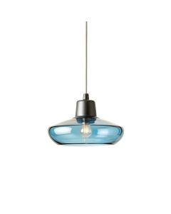 Meadow Dale Pendant Light Suspended From One Plain Cable - Blue
