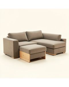 Hemphill 104 '' Wide Reversible Sofa & Chaise With Ottoman (synthetic illustration; no displayed measurements)