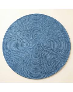 River Arc Round Area Rug - Blue (synthetic illustration; no displayed measurements)