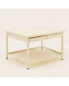 Moss Crest Empty Workshop Workbench - Cream (synthetic illustration; no displayed measurements)
