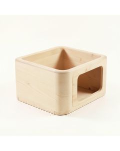 Dune Crest Empty Furniture-Style Litter Enclosure - Beige (synthetic illustration; no displayed measurements)