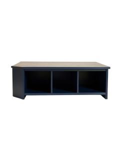 Elm Arc Shoe Storage Bench (synthetic illustration; no displayed measurements)