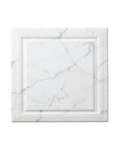 Calacatta 3 '' X 6 '' Beveled Marble Subway Tile