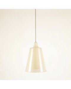 Linden Brook Pendant Light Suspended From One Plain Cable - Ivory (synthetic illustration; no displayed measurements)