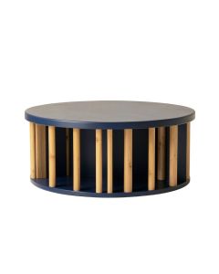 Meadow Bridge Shoe Storage Bench - Navy