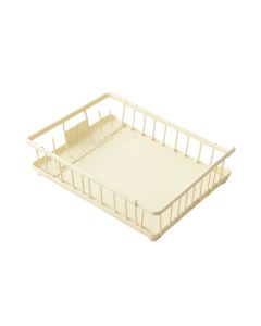 Linden Brook Empty Under-Desk Cable Tray - Cream (synthetic illustration; no displayed measurements)