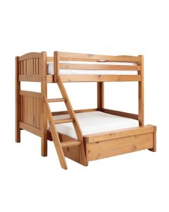 Abel Staircase Twin Over Full Bunk Bed With Trundle (synthetic illustration; no displayed measurements)