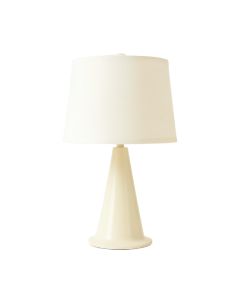 Field Bend Table Lamp With A Plain Fabric Shade - Ivory (synthetic illustration; no displayed measurements)