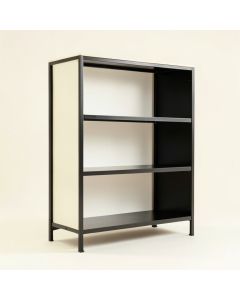 Haland Metal Bookcase (synthetic illustration; no displayed measurements)