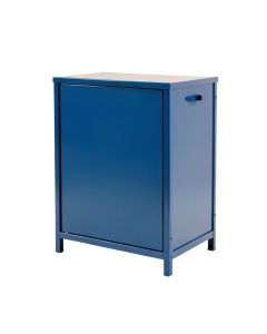 Pine Branch Freestanding Pull-Out Hamper Cabinet - Blue (synthetic illustration; no displayed measurements)