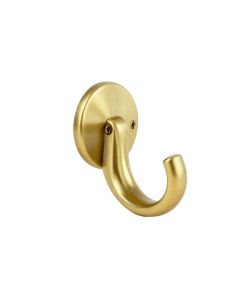Brass Single Wall Mounted Robe Hook (synthetic illustration; no displayed measurements)