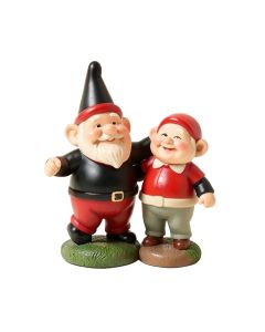 Dancing Duo Gnome Garden Statue