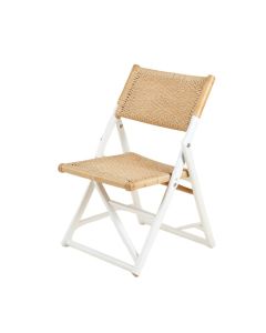 Maple Brook Folding Outdoor Chair - White