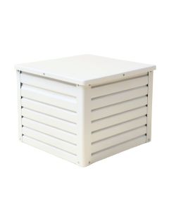 Shore Arc Closed Outdoor Storage Box - White