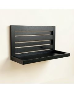 Clay Bend Wall-Mounted Entryway Organizer Shelf - Black (synthetic illustration; no displayed measurements)