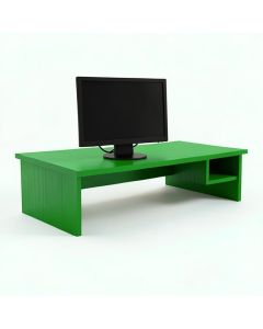 Shore Bridge Desktop Monitor Riser - Green (synthetic illustration; no displayed measurements)