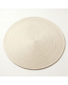 Fern Crest Round Area Rug - Cream (synthetic illustration; no displayed measurements)