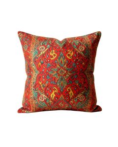 India Vibrant Vintage Bohemian Square Pillow Cover