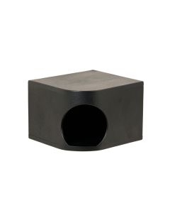 Harbor Falls Wall-Mounted Cat Perch - Black (synthetic illustration; no displayed measurements)