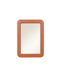 Rowan Crest Framed Wall Mirror - Terracotta