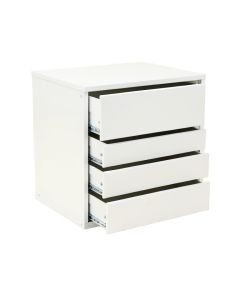 Reed Branch Small-Parts Storage Drawer Cabinet - White (synthetic illustration; no displayed measurements)