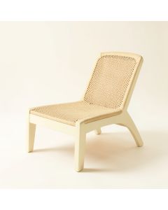 Rowan Bridge Outdoor Lounge Chair - Cream (synthetic illustration; no displayed measurements)