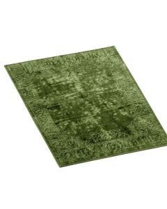 Patinated Look Green Area Rug