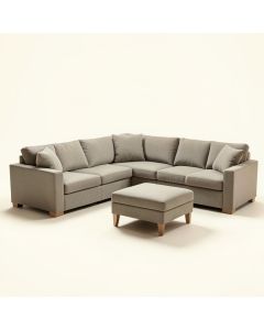 Junius 118 '' Wide Reversible Modular Corner Sectional With Ottoman (synthetic illustration; no displayed measurements)