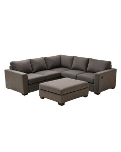 Junius 158 '' Wide Reversible Modular Corner Sectional With Ottoman