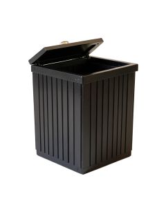 Field Brook Closed Garden Compost Bin - Black (synthetic illustration; no displayed measurements)