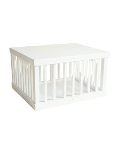 Ridge Brook Empty Furniture-Style Pet Crate - White