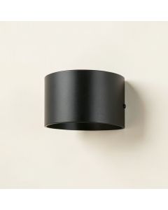 Dawn Bend Wall Sconce Mounted On A Plain Wall - Black (synthetic illustration; no displayed measurements)