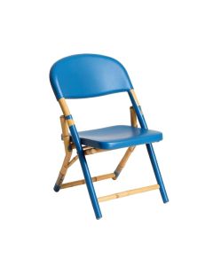 Willow Arc Folding Outdoor Chair - Blue (synthetic illustration; no displayed measurements)