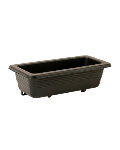 Vale Arc Empty Railing Planter With Integral Brackets - Black (synthetic illustration; no displayed measurements)