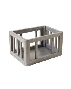 Rowan Branch Empty Furniture-Style Pet Crate - Gray