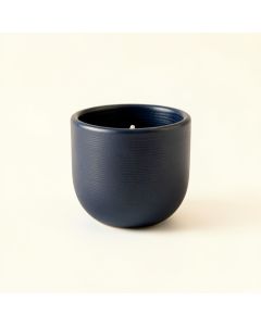Dawn Crest Empty Candle Holder - Navy (synthetic illustration; no displayed measurements)
