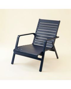 Oak Branch Outdoor Lounge Chair - Navy (synthetic illustration; no displayed measurements)