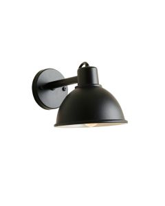 Rowan Arc Wall Sconce Mounted On A Plain Wall - Black (synthetic illustration; no displayed measurements)