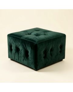 Leni 33 '' Wide Velvet Tufted Square Cocktail Ottoman (synthetic illustration; no displayed measurements)
