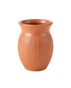 Pine Crest Empty Decorative Vase - Terracotta