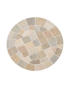 Penny Round Mosaic .75 '' X .75 '' Porcelain Tile In Natral